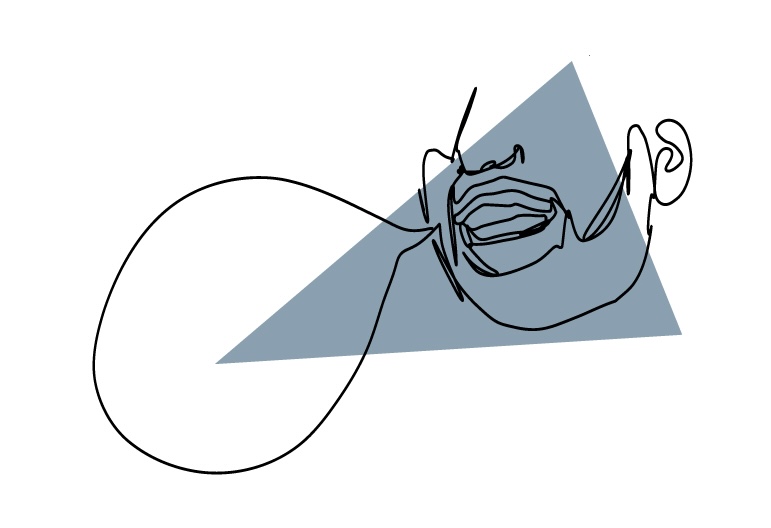 drawing of leader communicating