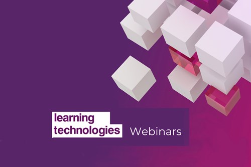 Learning Technologies webinar image with cubes