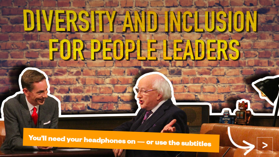 RTE poster diversity and inclusion for people leaders